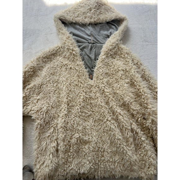 FREE‎ PEOPLE Mountain Peak Fluffy Pullover 1/4 zip White XS - Picture 2 of 16